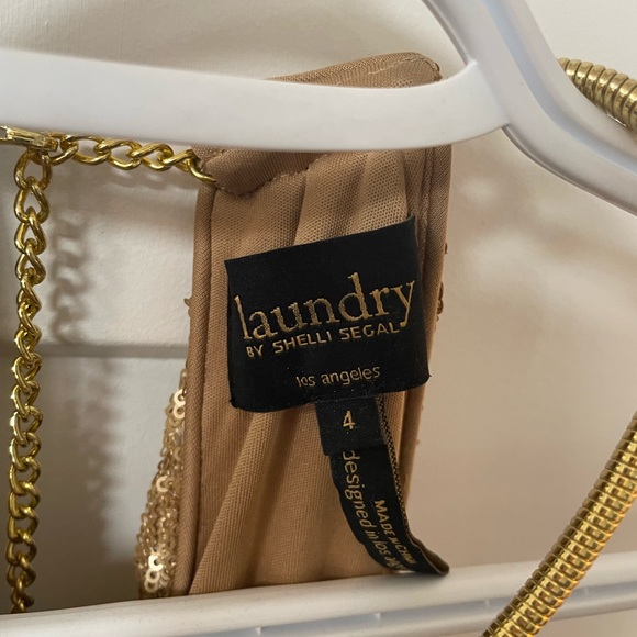 Gold Sequin Mini Dress - Picture 3 of 3